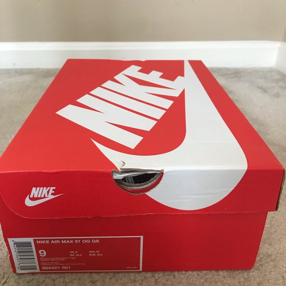 Nike Air Max 97 silver bullet 2017 Sz Qs authentic Ds gold